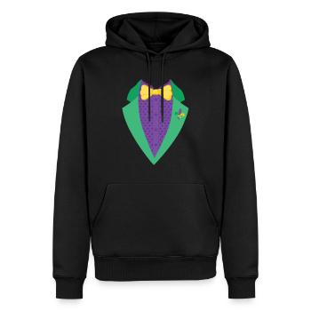 Karneval Fasnet Fasching Kostüm Ideen - Männer Premium Bio Hoodie - Schwarz - Vorne - Nico (187cm)