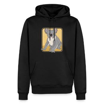 Koala Koalas Koala Bear Koala Bear Cadeau - Sweat à capuche Premium bio Homme - noir - Devant - Nico (187cm)