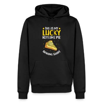 Gâteau à la lime | Cadeau de gâteau au citron - Sweat à capuche Premium bio Homme - noir - Devant - Nico (187cm)