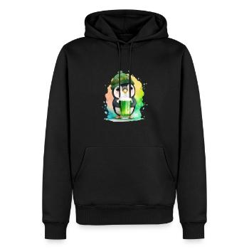 La Saint-Patrick en Irlande applaudit pour de bon - Sweat à capuche Premium bio Homme - noir - Devant - Nico (187cm)