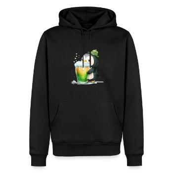 La Saint-Patrick en Irlande applaudit pour de bon - Sweat à capuche Premium bio Homme - noir - Devant - Nico (187cm)