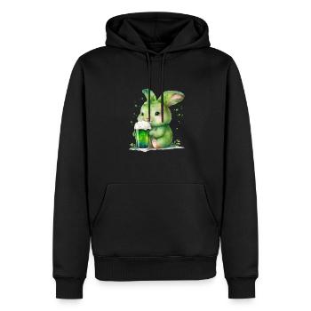 La Saint-Patrick en Irlande applaudit pour de bon - Sweat à capuche Premium bio Homme - noir - Devant - Nico (187cm)