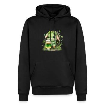 Ireland St Patrick Day cheers for good - Men’s Premium Organic Hoodie - black - Front - Nico (187cm)