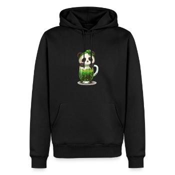 La Saint-Patrick en Irlande applaudit pour de bon - Sweat à capuche Premium bio Homme - noir - Devant - Nico (187cm)