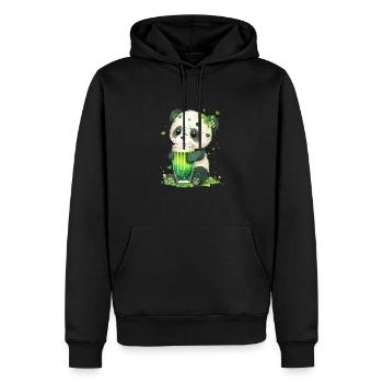 Ireland St Patrick Day cheers for good - Men’s Premium Organic Hoodie - black - Front - Nico (187cm)