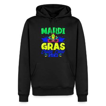 Mardi Gras Kreuzfahrt Crew 2023 Mardi Gras Geschen - Männer Premium Bio Hoodie - Schwarz - Vorne - Nico (187cm)