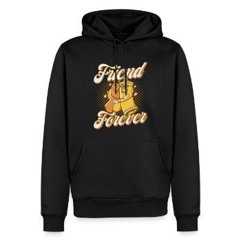 Cadeau Friend Forever Hot Dog - Sweat à capuche Premium bio Homme - noir - Devant - Nico (187cm)
