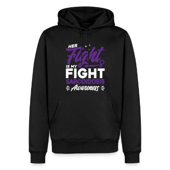 Sarkoidose Überlebender Sarkoidose Unterstützung S - Männer Premium Bio Hoodie - Schwarz - Vorne - Nico (187cm)