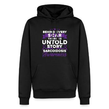 Sarkoidose Kämpfer Sarkoidose Überlebender Sarkoid - Männer Premium Bio Hoodie - Schwarz - Vorne - Nico (187cm)