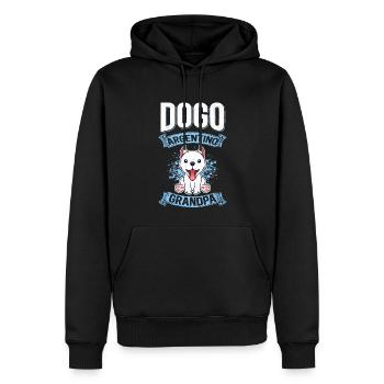 Dogo Argentino Grand-père | Cadeau du propriétaire de chien - Sweat à capuche Premium bio Homme - noir - Devant - Nico (187cm)