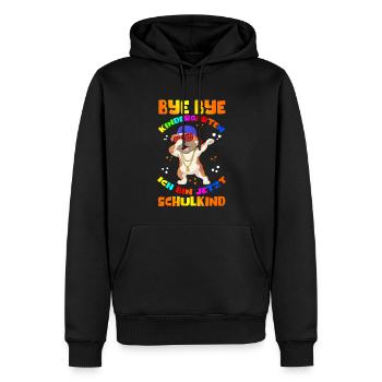 Inscription à l’école Débutants Cadeau écoliers - Sweat à capuche Premium bio Homme - noir - Devant - Nico (187cm)