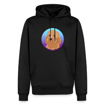 Cavapoo Dog Cavoodle Dog Owner Gift - Men’s Premium Organic Hoodie - black - Front - Nico (187cm)