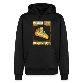 Gâteau au citron vert Gâteau au citron Cadeau - Sweat à capuche Premium bio Homme - noir - Devant - Nico (187cm)