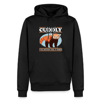 Roter Panda Red Panda Rote Pandas Geschenk - Männer Premium Bio Hoodie - Schwarz - Vorne - Nico (187cm)