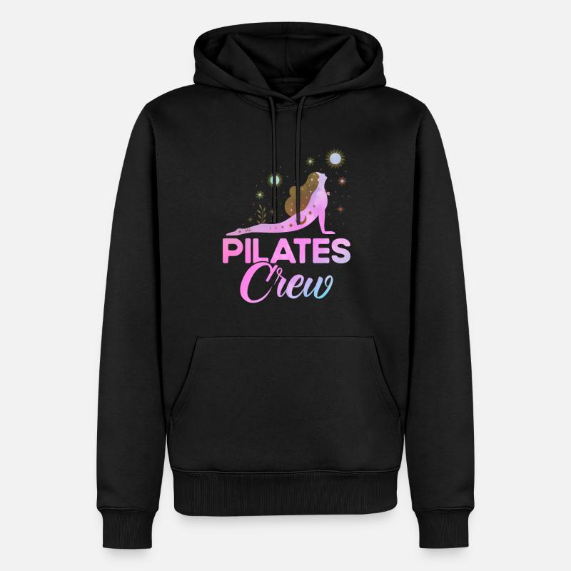 Pilates Pilates Crew Geschenk - Männer Premium Bio Hoodie - Schwarz