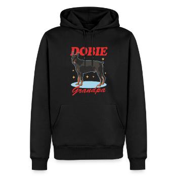 Doberman Dobie Grand-père Chien Propriétaire Cadeau - Sweat à capuche Premium bio Homme - noir - Devant - Nico (187cm)