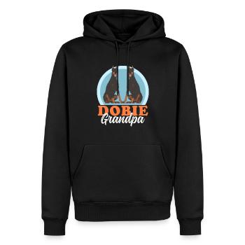 Doberman Dog Owner Dobie Grandpa Gift - Sweat à capuche Premium bio Homme - noir - Devant - Nico (187cm)