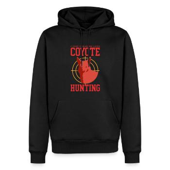 Chasseur Chasse Hunt Huntress Permis de Chasse Cadeau - Sweat à capuche Premium bio Homme - noir - Devant - Nico (187cm)