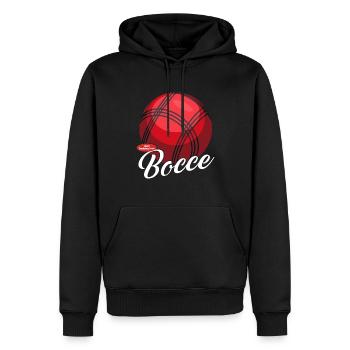 Boccia Bocce | Bocciaspieler Boulesport Geschenk - Männer Premium Bio Hoodie - Schwarz - Vorne - Nico (187cm)