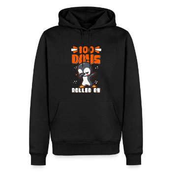 100 School Days School Students Children Gift - Men’s Premium Organic Hoodie - black - Front - Nico (187cm)
