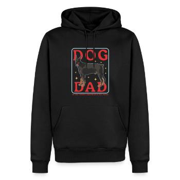 Doberman Dad Dog Owner Dog Daddy Gift - Sweat à capuche Premium bio Homme - noir - Devant - Nico (187cm)