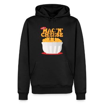 Macaroni and Cheese Mac And Cheese Gift - Men’s Premium Organic Hoodie - black - Front - Nico (187cm)
