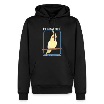 Cockatiel Bird Bird Owner Cadeau - Sweat à capuche Premium bio Homme - noir - Devant - Nico (187cm)