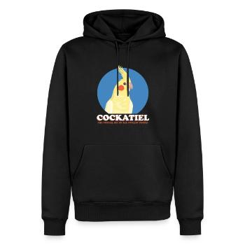 Cockatiels Bird Owner Bird Gift - Sweat à capuche Premium bio Homme - noir - Devant - Nico (187cm)