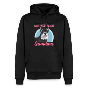 Zwergschnauzer Grandma Schnauzer Hunde Geschenk - Männer Premium Bio Hoodie - Schwarz - Vorne - Nico (187cm)