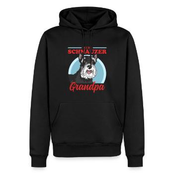 Zwergschnauzer Grandpa Schnauzer Hunde Geschenk - Männer Premium Bio Hoodie - Schwarz - Vorne - Nico (187cm)