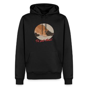 Ornithorynque Cadeau Ornithorynque - Sweat à capuche Premium bio Homme - noir - Devant - Nico (187cm)