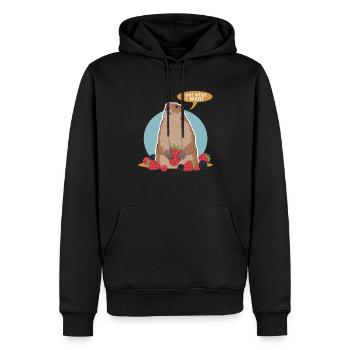 Murmeltiere Munggen Mankai Groundhog Geschenk - Männer Premium Bio Hoodie - Schwarz - Vorne - Nico (187cm)