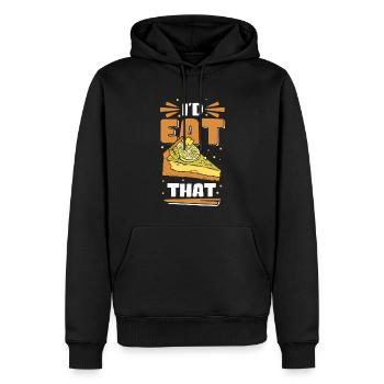 Lime Pie Cake Lemon Cake Gift - Men’s Premium Organic Hoodie - black - Front - Nico (187cm)