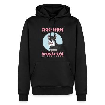 Schnauzer miniature Maman Schnauzer Chien Cadeau - Sweat à capuche Premium bio Homme - noir - Devant - Nico (187cm)