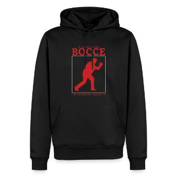 Boccia Bocce Bocciaspieler Boulesport Geschenk - Männer Premium Bio Hoodie - Schwarz - Vorne - Nico (187cm)