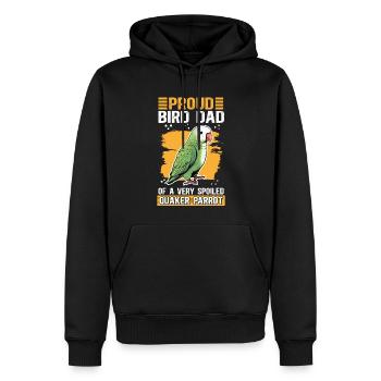 Moine Perruche Perroquets Papa Cadeau - Sweat à capuche Premium bio Homme - noir - Devant - Nico (187cm)