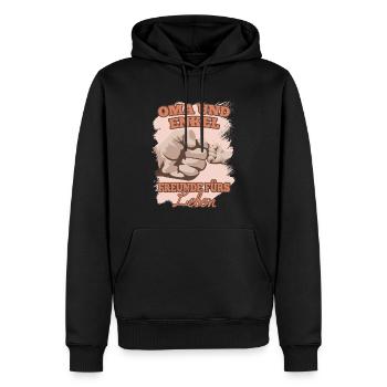 Oma Und Enkel Freunde Fürs Leben Enkelsohn Omas - Männer Premium Bio Hoodie - Schwarz - Vorne - Nico (187cm)