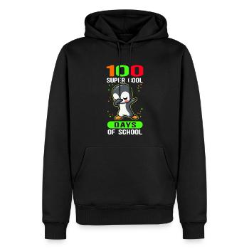 100 School Days School Kids School Gift - Men’s Premium Organic Hoodie - black - Front - Nico (187cm)