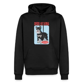 Schnauzer miniature propriétaire Schnauzer chiens cadeau - Sweat à capuche Premium bio Homme - noir - Devant - Nico (187cm)