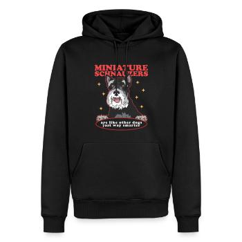 Schnauzer miniature propriétaire Schnauzer chien cadeau - Sweat à capuche Premium bio Homme - noir - Devant - Nico (187cm)