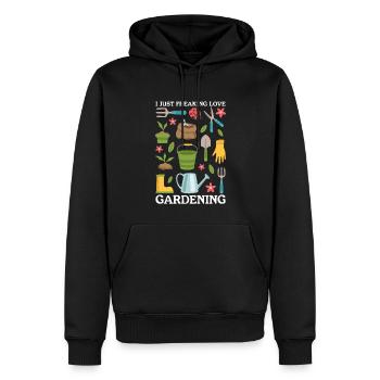 Jardinage Jardin Maison Jardinier Jardinier Cadeau - Sweat à capuche Premium bio Homme - noir - Devant - Nico (187cm)