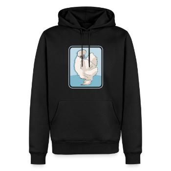 Silk Chicken Silk Chickens Silkie Chickens Cadeau - Sweat à capuche Premium bio Homme - noir - Devant - Nico (187cm)