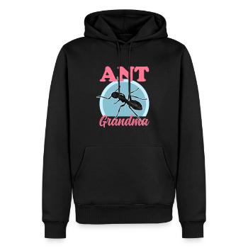 Fourmis Grand-mère Fourmi Farm Formicarium Cadeau - Sweat à capuche Premium bio Homme - noir - Devant - Nico (187cm)