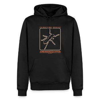 Fourmis Ferme Fourmi Formicarium Cadeau - Sweat à capuche Premium bio Homme - noir - Devant - Nico (187cm)