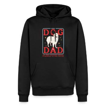 Chien de montagne des Pyrénées Papa Chiens Chien Propriétaire Cadeau - Sweat à capuche Premium bio Homme - noir - Devant - Nico (187cm)