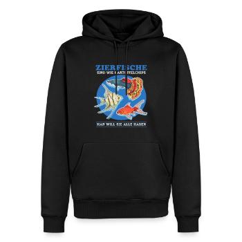 Aquarium Aquarianer Zierfisch Aquaristik Geschenk - Männer Premium Bio Hoodie - Schwarz - Vorne - Nico (187cm)