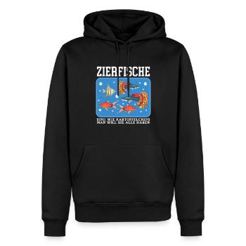 Aquarium Zierfisch Aquarianer Aquaristik Geschenk - Männer Premium Bio Hoodie - Schwarz - Vorne - Nico (187cm)