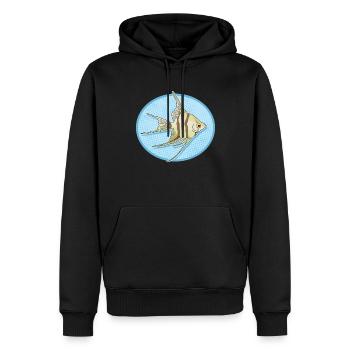 Aquarium Kaiserfisch Aquarianer Geschenk - Männer Premium Bio Hoodie - Schwarz - Vorne - Nico (187cm)