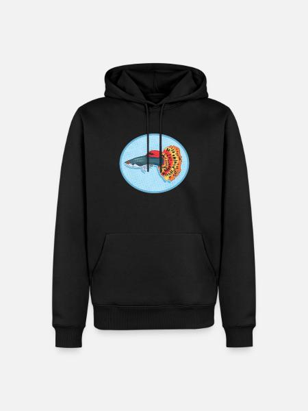 Aquarium Guppies Aquarist Aquaristics Gift - Men’s Premium Organic Hoodie - black