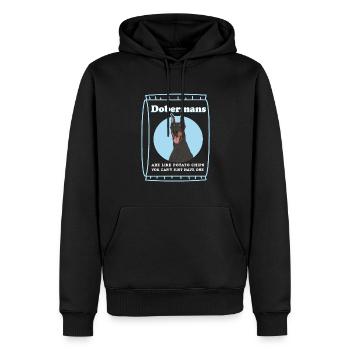 Doberman Dogs | Dog Owner Gift - Men’s Premium Organic Hoodie - black - Front - Nico (187cm)